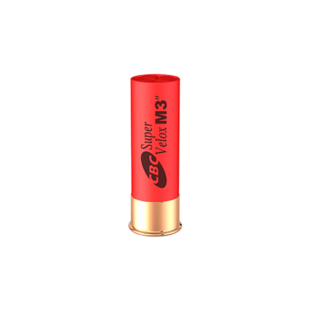 Cartucho CBC .12GA [76,2mm] Super Velox CH-3T M3″ Cx.25un