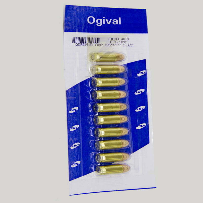 Munição Cbc 380 Auto Etog 95gr