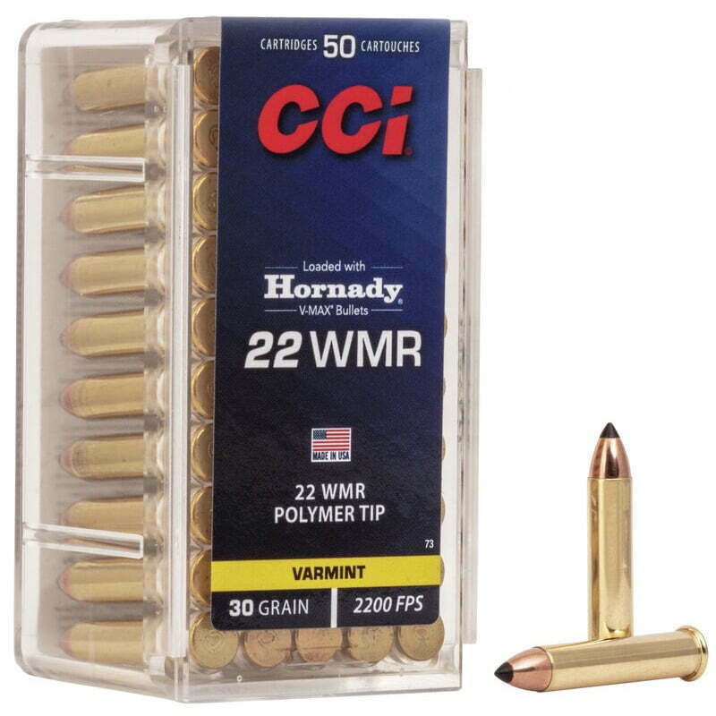 Munição Cci 22wmr Magum Max Polymer Tip 30gr – Cx50