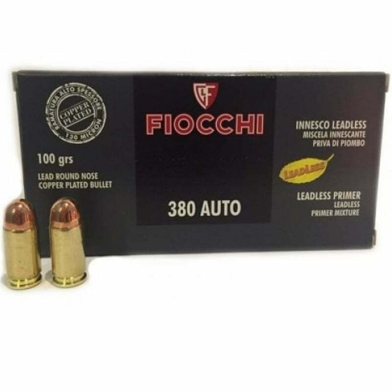 Munição Fiocchi 380 Auto Rncp 100gr – Cx 50