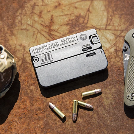 Pistola Doravel LifeCard 22 Lr e 22 Magnum