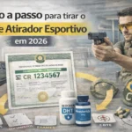 Guia passo a passo explicando como tirar CR de atirador esportivo com documentos e legislação